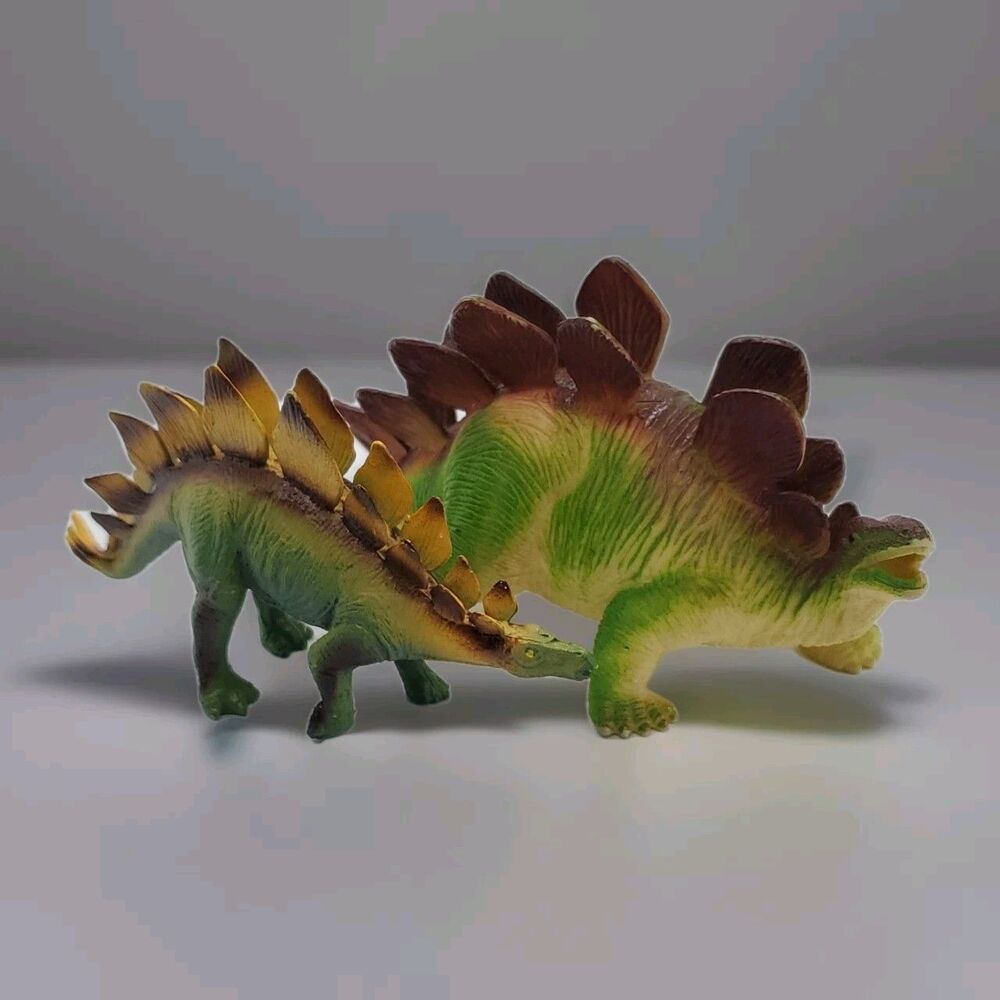 Stegosaurus Dinosaur Animal Figures Jurassic Cake Topper Green